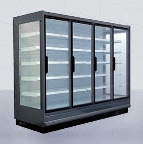 Upright Supermarket Commercial Cooler Glass Door 4/5 Door Remote Type