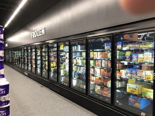 Szklane drzwi zamrażarki o niskiej temperaturze do chłodzenia supermarketów
