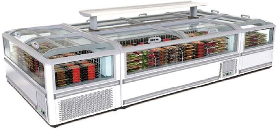 Wersja High End Zamrażarka skrzyniowa ze szklanymi drzwiami 600L 700L 1000L chłodzenie statyczne