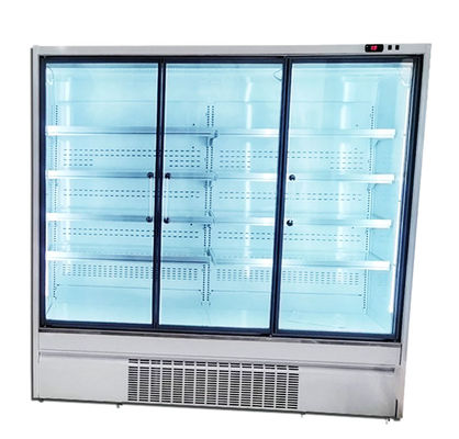 Supermarket R290 pionowa chłodziarka ze szklanymi drzwiami 2/3/4 drzwi 220V/50HZ