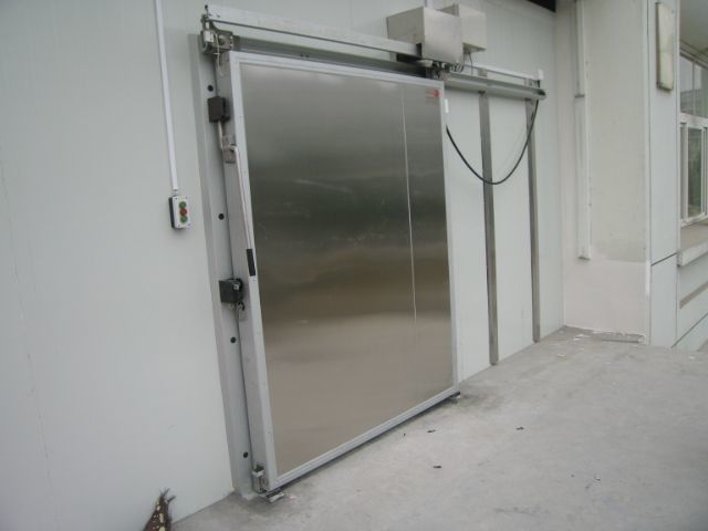 Ręczne elektryczne drzwi przesuwne drzwi na zawiasach Walk In Freezer Niskotemperaturowe komercyjne chłodzenie Walk In Cooler