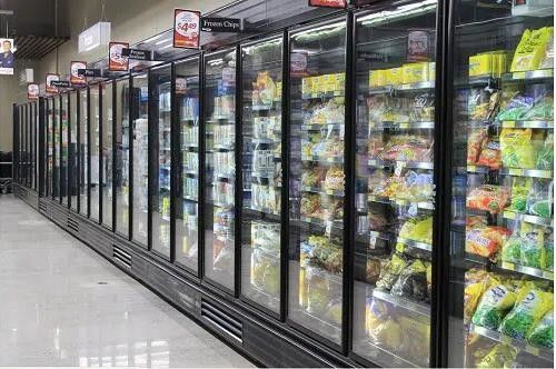 Samodzielna pionowa zamrażarka ze szklanymi drzwiami Niska temperatura 3 4 5 6 drzwi