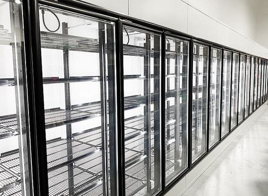 Szklane drzwi zamrażarki o średniej temperaturze do chłodniejszej jaskini piwnej Wyświetlacz chłodniczy Chłodnia
