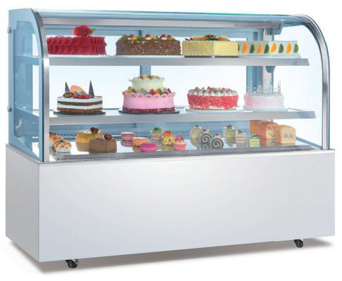 Witryna Pie Cake Przeszklona witryna R404a R290 Wentylowane chłodzenie